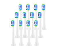 Têtes De Brosse À Dents De Rechange, 8 Pièces, Compatibles Avec Philips, Compatibles Avec Sonicare, Tête De Brosse Électrique De Remplacement Souple 4100 6500 6100 7500 5(12PCS Bule)