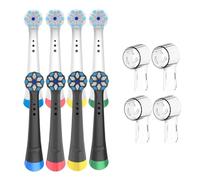 Têtes de brosse à dents de rechange avec étui, compatibles avec oral-b, série iO 3/4/5/6/7/8/9, brosse à dents électrique Ultimate Clean, 4/8 pièces(4W 4B 4 covers)