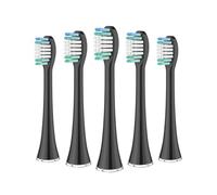 Têtes De Brosse À Dents De Rechange, Compatibles Avec Aquasonic, Black Series Pro Vibe Series Duo Series Pro, Recharge De Brosse À Dents Électrique, Poils En Nylon(5pcs black)