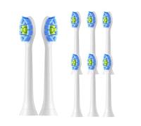 Têtes de brosse à dents de rechange, compatibles avec la brosse à dents électrique Philips Sonicare DiamondClean C2 C1 G2 W Plaque Control Simply Clean(White-8pcs)