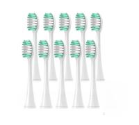 Têtes De Brosse À Dents De Rechange Compatibles Avec Les Brosses À Dents AquaSonic Black Series/Black Series Pro/Vibe Series(10PCS WHITE)