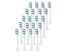 Têtes de brosse à dents de rechange compatibles avec les brosses à dents électriques Philips 1100, 2100, 4100, 4300, 5100, 5300, 6100, 6500, etc.(20pcs)