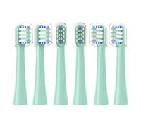 Têtes de brosse à dents de rechange compatibles avec les têtes de recharge Colgate Hum Connected Smart Battery, vert, lot de 6