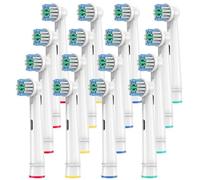 Têtes de brosse à dents de rechange compatibles avec oral b braun, lot de 16 têtes de brosse électrique professionnelles pour Oralb Pro 500/1000/1500/3000/3757/5000/7000/7500/8000