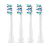 Têtes de brosse à dents de rechange compatibles avec Philips Sonicare et autres modèles à manches clipsables 2100, 4100, 5100, 5300, 6100, 6500, 7500(White-4 Pcs)