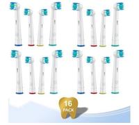 Têtes de brosse à dents de rechange de qualité supérieure pour Oral-B - Compatibles avec les séries ProfessionalCare, Triumph, TriZone et Vitality - Poils DuPont souples pour une élimination supérieur