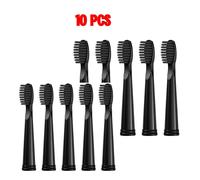 Têtes De Brosse À Dents De Rechange Fairywill Pour Brosse À Dents Électrique Fw-507/508/551/515/917/959/2011,Fw-D1/D3/D7/D8.10 Black Care(Soft)