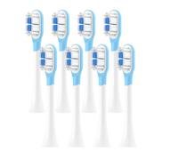 Têtes de brosse à dents de rechange for brosse à dents électrique Xiaomi Mijia T301/T302/T501C(8 pcs BJ white)