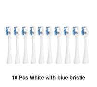Têtes De Brosse À Dents De Rechange Gentle & Effects 10 Pièces Recharges De Brosse Compatibles Avec Waterpik Complete Care 5.0/9.0 (Wp-861/Cc-01).10 White