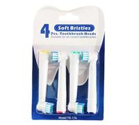 Têtes De Brosse À Dents De Rechange - POM PBT Soft Round 4-Pack | Têtes De Brosse À Dents Électriques Compatibles Pour Les Modèles Originaux IO Gentle Care | Recharges De Brosses De Nettoyage De Préci