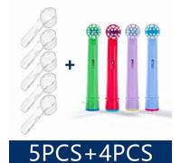 Têtes De Brosse À Dents De Rechange Pour Enfants,4 Pièces,Pour Brosse À Dents Électrique Oral-B,Adaptée À Advance Power/3D Excel/Triumph/Pro Healt.5Pcs And 4Pcs.