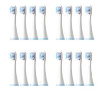 Têtes de brosse à dents de rechange pour SOOCAS C1/MITU MES801/KAISHU/DR.BEI A7,brosse à dents électrique pour enfants,buse souple - Type 16PCS