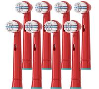 Têtes De Brosse À Dents Électrique De Remplacement Pour Enfants,4/8 Pièces,Adaptées Aux Étapes Oral Pro-Health B D100K 4510K D10 D12.10A Red 8Pcs.