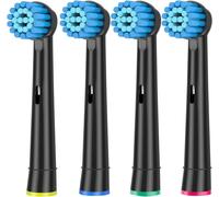 Têtes De Brosse À Dents Électrique De Remplacement,Soins Des Gencives Sensibles,Pour Oral B Braun 7000,Pro 1000,9600,500,3000,8000 Clean,4/8/16 Pièces.4Pcs Black