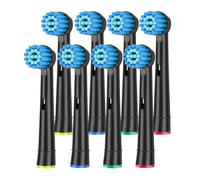Têtes De Brosse À Dents Électrique De Remplacement,Soins Des Gencives Sensibles,Pour Oral B Braun 7000,Pro 1000,9600,500,3000,8000 Clean,4/8/16 Pièces.8Pcs Black.