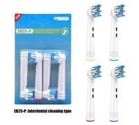 Têtes De Brosse À Dents Électrique Oral B,Rechange,Buses À Poils Souples,Soins De Nettoyage Buccal,4 Pièces/Paquet.Eb25-P