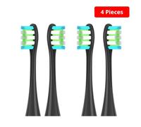 Têtes De Brosse À Dents Électrique Pour Oclean X Pro Elite/One/X/X Pro/Z1/F1/Air 2,Têtes De Brosse À Dents De Remplacement.4 Pieces Black