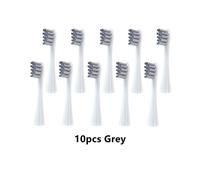 Têtes De Brosse À Dents Électrique Remplaçables Pour Oclean X/X Pro/ Z1/ F1/One/ Air 2/Se,Buses À Poils Dupont Souples.10Pcs Grey