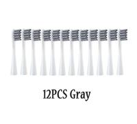 Têtes De Brosse À Dents Électrique Sonique,Pour Oclean X/Xpro/ Z1/ F1/ One/ Air 2 /Se,Buses De Nettoyage À Poils Souples Dupont.12Gray.