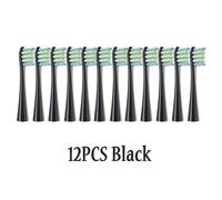 Têtes De Brosse À Dents Électrique Sonique,Pour Oclean X/Xpro/ Z1/ F1/ One/ Air 2 /Se,Buses De Nettoyage À Poils Souples Dupont.12Black.