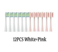 Têtes De Brosse À Dents Électrique Sonique,Pour Oclean X/Xpro/ Z1/ F1/ One/ Air 2 /Se,Buses De Nettoyage À Poils Souples Dupont.6White6Pink.