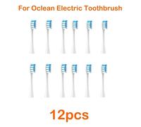 Têtes De Brosse À Dents Électrique Sonique,Pour Oclean X/Xpro/ Z1/ F1/ One/ Air 2 /Se,Buses De Nettoyage À Poils Souples Dupont.12White Blue.