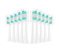 Têtes de brosse à dents électriques de rechange, compatibles avec AquaSonic Black Series Duo Pro(10pcs WT)