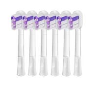 Têtes De Brosse À Dents Électriques De Rechange. Compatibles Avec Laifen LFTBO1-S LFTB01-P ABS LFTB01-A(Purple Bright White x6)