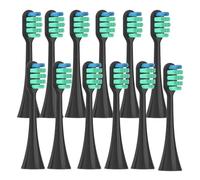 Têtes De Brosse À Dents Électriques De Rechange - Compatibles Avec Panasonic EW-DL83, EW-DL84, EW-PDL54 Et EW-PDP51(12 Black toothbrush heads)