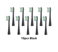 têtes de brosse à dents électriques remplaçables,pour Oclean X/X PRO/Z1/F1/One/Air 2/SE,buses à poils souples DuPont - Type 10pcs Black