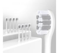 Têtes de brosse à dents pour brosse à dents électrique HYCHIKA P2, 8 têtes de professionnelles pour une élimination plus profonde de la plaque dentaire,Blanche
