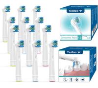 Têtes De Brosse À Dents Pour Oral B Brosse À Dents Électrique Compatible Avec Braun Les Têtes De Brosse De Rechange Lot De 12 Avec Emballage[TEE530470]