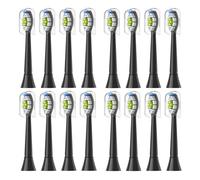 Têtes de brosse à dents rechange, 4/8/12/16 pièces, compatibles avec Philips Sonicare, tête électrique douce 4100 6500 6100 7500 5(8White 8Black)