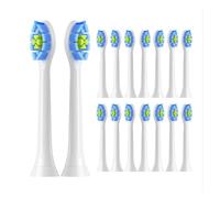 Têtes de brosse à dents rechange, compatibles avec la électrique Philips Sonicare DiamondClean C2 C1 G2 W Plaque Control Simply Clean(White-16pcs)