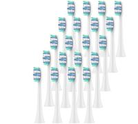 Têtes de brosse à dents rechange compatibles avec les brosses électriques Philips Sonicare 1100, 2100, 4100, 4300, 5100 et 5300(20pcs)