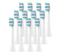 Têtes de brosse à dents rechange compatibles avec les brosses électriques Philips Sonicare 1100, 2100, 4100, 4300, 5100 et 5300(12pcs)
