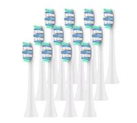 Têtes de brosse à dents rechange compatibles avec les brosses électriques Philips Sonicare 1100, 2100, 4100, 4300, 5100, 5300, 6100, 6500, etc(12pcs)