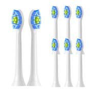 Têtes de brosse à dents rechange compatibles avec les brosses électriques Philips Sonicare C2, C1, G2, W Plaque Control et Simply Clean (lot 8)(White-8pcs)