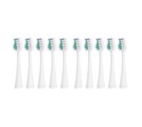 Têtes de brosse à dents rechange compatibles avec les recharges brosses électriques soniques AquaSonic et Waterpik(10 White)
