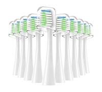 Têtes de brosse à dents rechange Sonic, compatibles avec les brosses électriques Waterpik Complete Care 9.0 (CC-01) et 5. (WP-862), 10 unités(White)