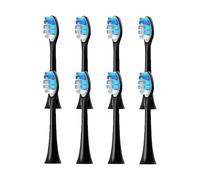 Têtes de brosse, compatible avec Philips, 1100 2100 4100 5100 | 5300, 6100, 7500, 4300, 6500, 7000, 7300, 9000, 9300, 9500, 9700, 9750, 9900, C1 C2 C3 D12(8pcs Black)