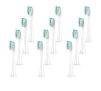 Têtes de brosse, compatible avec Philips, 4100 6500 6100 7500 | Pour brosses à dents électriques 5300 et 11, têtes en plastique, 4 ou 8 pcs, adultes(White 12pc)