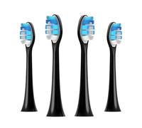 Têtes de brosse, compatible avec Philips, C1 C2 C3 D12 | 1100, 2100, 4100, 4300, 5100, 5300, 6100, 6500, 7000, 7300, 7500, 9000, 9300(4pcs Black)