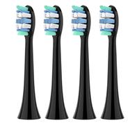 Tetes de brosse, compatible avec Philips, series 2100-9000 | Tetes de rechange en plastique pour series 1100, 2100, 4100, 4300, 5100, 5300, 6100, 6500(Black-4 Pcs)