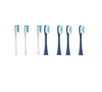 Têtes de brosse compatibles avec Flow/X/X PRO/ Z1/ F1/ One/Air 2 /SE, à dents sonique souple, poils sous vide, 7 pièces rechange(3Blue 4Dark blue)