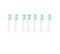 Têtes de brosse compatibles avec Flow/X/X PRO/ Z1/ F1/ One/Air 2 /SE, à dents sonique souple, poils sous vide, 7 pièces rechange(7pcs Wgreen)