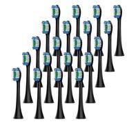 Têtes de brosse, compatibles avec Philips, 1100 2100 4100 4300 | 5100 5300 6100 6500 7000 7300 7500 9000 9300 9500 9700 9750 9900 C1 C2 C3 D12(Black-20 Pcs)