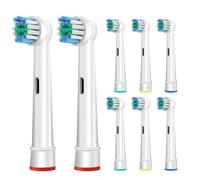 Têtes De Brosse Compatibles Oralbs Électriques - Brossettes Precision Nettoyage Doux & Efficace - Lot De 8 Recharges Pour Brosses À Dents Pro/Vitality - Usage Quotidien Famille/adultes