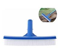 Têtes de brosse de piscine en plastique à connecter à une tige télescopique, ensemble d'aspirateur, poils de carrelage, poils doux, n'abîme pas les murs, 10 pouces