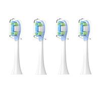 Têtes De Brosse De Rechange 4 Pièces, Compatibles For Xiaomi, Brosse À Dents Électrique À Oscillation Pro, Compatible For Mijia, MES610 MES609 Tête De Brosse À Dents À Poils Souples(WHITE)